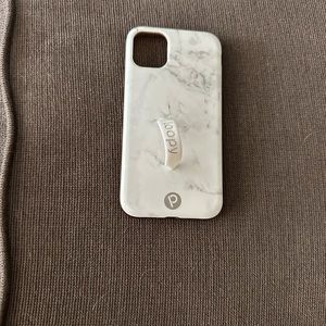 White marble Loopy case for iPhone 11. 6.1 screen size.